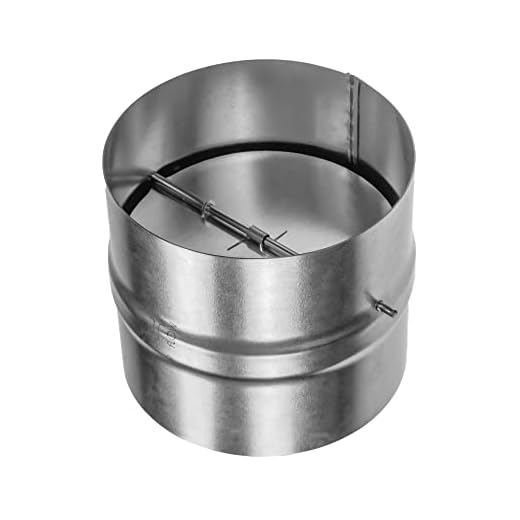 Draft Blocker 4 Inch - Backdraft Damper - Draft Stopper - Backflow Preventer - Vent Deflector (4'' Inch)