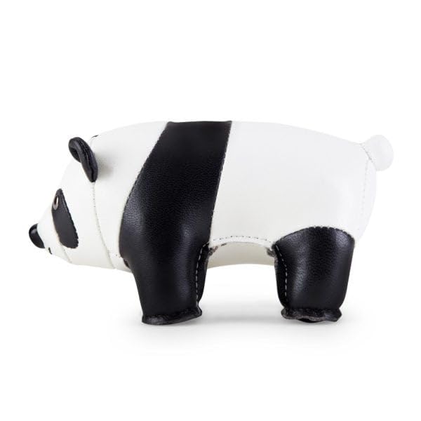 Züny - Panda - Briefbeschwerer - White/Black - Kunstleder - 13 x 7,5 x 7,5cm
