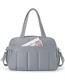 BAGSMART 旅行用ダッフルバッグ、濡れたポケット付き女性用ジムバッグ、女性用機内持ち込みウィークエンダーバッグ、防水旅行バッグダッフルバッグ