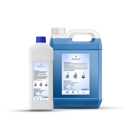 Image of Shatras Bio Cleaning Solutions Natural Laundry Liquid 6 L (5 L + 1 L Free) - Lavender | Caustic-Free, Biodegradable & Eco-Friendly Formula