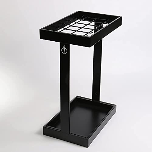 Paragüero rectangular de metal resistente con diseño elegante para zonas de recepción 4
