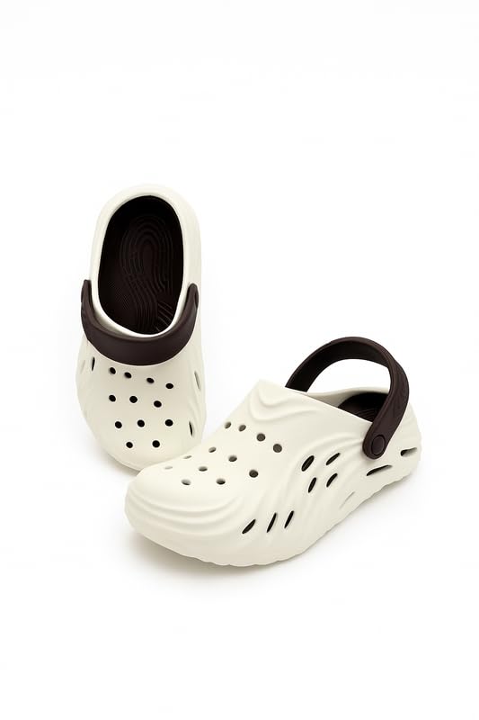 Wave Clogs for Men EVA Lightweight Ventilated Slip-On Clogs Soft Cushion Sole Back Strap Anti Skid Indoor Outdoor Use-image-31
