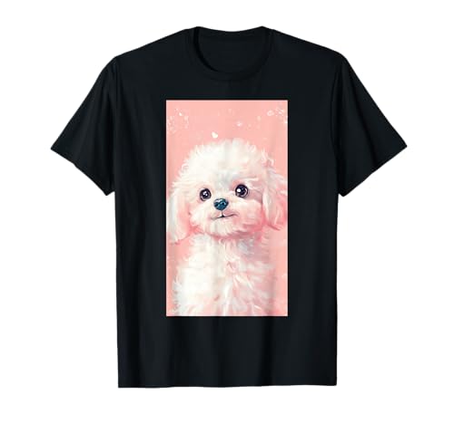 Caniche con temática de caniche Kawaii perro lindo perro de dibujos animados Camiseta