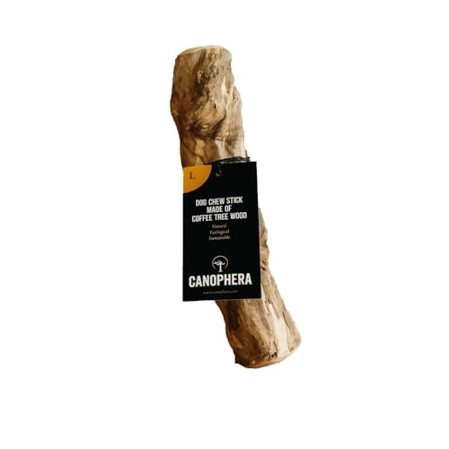 Canophera Coffee Wood Dog chew Sticks for Regular chewers - Size Large