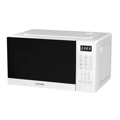 Microondas Daewoo MD-FA202SW-EU, 20 Litros de Capacidad, 700W de Potencia, 8 Programas, 5 Niveles de Potencia, Panel...
