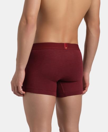Image of Jockey LM06 Men Bamboo Cotton Elastane Stretch Breathable Mesh Trunk with StayDry Treatment