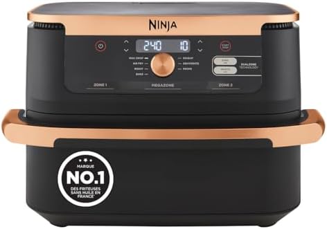 NINJA Foodi FlexDrawer Air Fryer, Dual Zone Avec Séparateur Amovi...