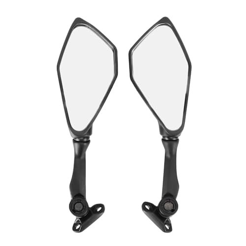 Espejos retrovisores de moto plegables negros antivibración para Ninja 300 250 ZX6R ZX-6R 636 2 Uds