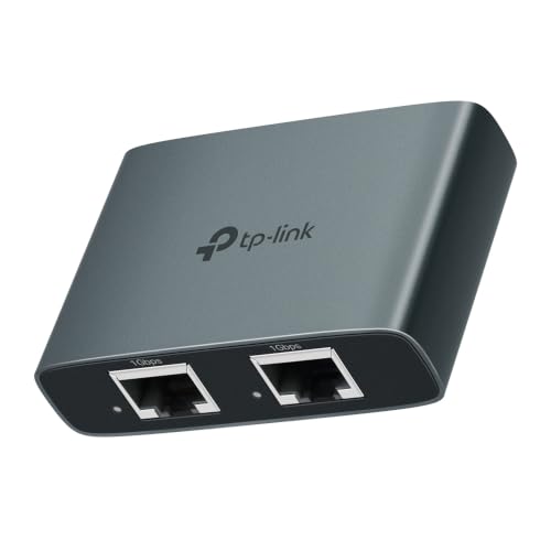 Image of TP-Link EH310 Gigabit Ethernet Splitter - Expand 1 LAN Port to 3 with 1000Mbps Speed. Plug & Play, USB-C Powered, 4 RJ45 Ports, Cat5e Cable Included, Aluminum case for PC, TV, Xbox, PS5 & routers.