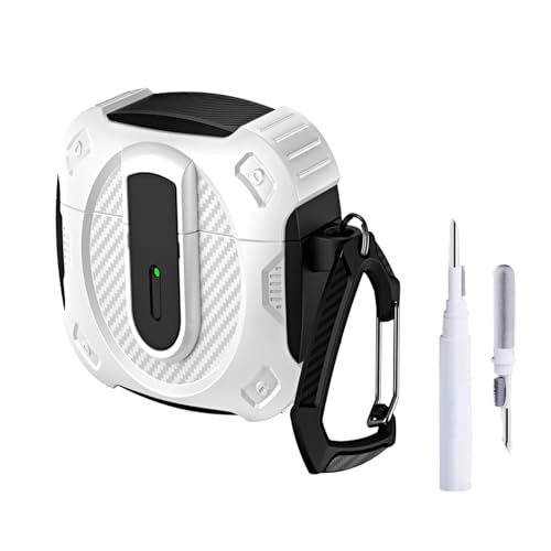 Image of YODI Case Cover for Airpods Pro|Pro 2|Airpods Pro 3|Airpods 4 Pouch, Silicone Cases with Cleaner Kit 360 Drop Protection,Shock-Resistant ((Rugged White), Airpods 4)