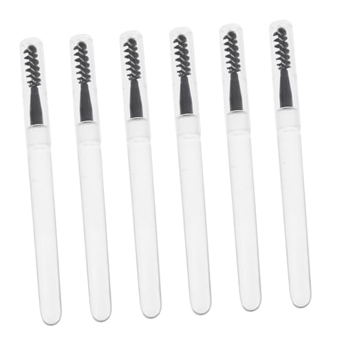 Beatifufu Makeup Eyelash Brush Set 6pcs Brush Wand Eyelash Applicator Brow Brush for Women Natural Look Easy to Use