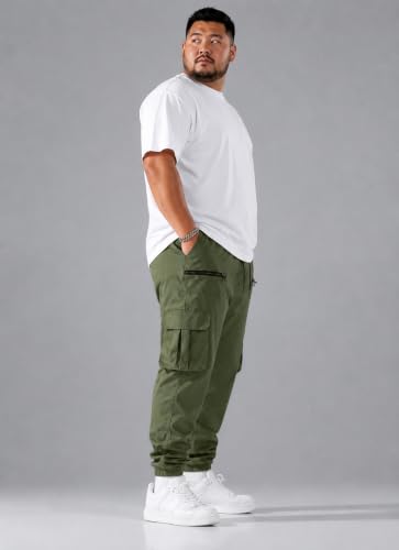 Image of INKKR Men Plus Size Cargo Pants || Plus Cargo Pants Cotton || 2XL-6XL