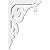 Ekena Millwork BKTP01X04X06HU PVC Bracket, 5/8"W X 4"D X 6"H, White