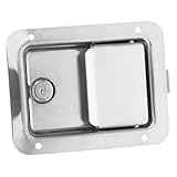 VILLCASE Sicherheitsschloss für Werkzeuge aus Edelstahl für Türen, Schubladen, Werkzeuge, Türknauf mit Kette, Anhänger und Wohnmobile