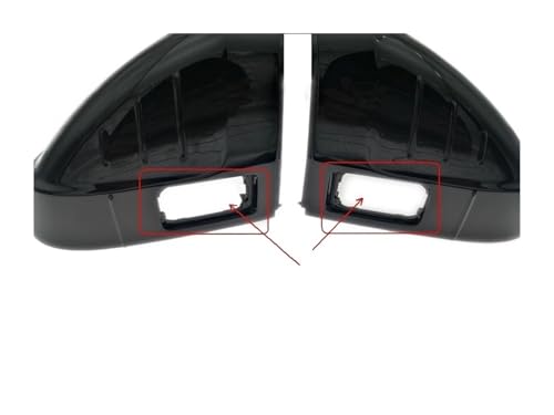 Coques rétroviseurs noir perle pour Audi A4 A5 B9 2017-2019 avec option d'angle mort