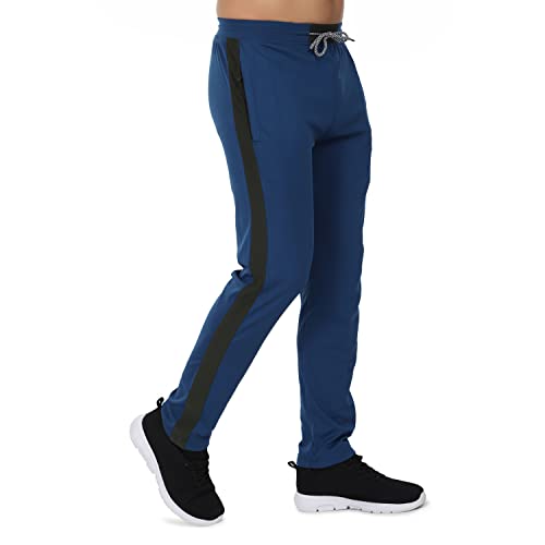 Image of Sarby Men's Regular Fit Sport wear, Lower, Track Pant Airforce Blue & Olive Green Colour