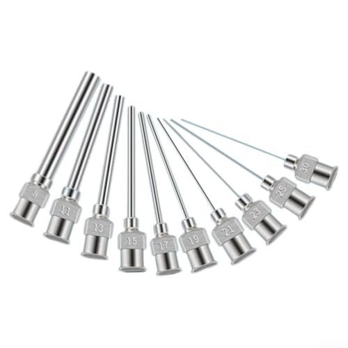 Dispensing Needle, 25mm Stainless Steel, 1 Inch, For Industrial Glue Applications, Designed for Controlled Dispensing of Various Liquids (21G)