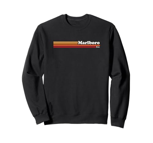 Vintage 1980er Jahre Graphic Style Marlboro New Jersey Sweatshirt