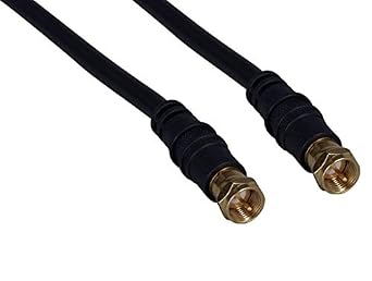 Cable Leader F-Type M/M RG-6 Coaxial Cable 12 Foot 1 Pack