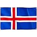 Runesol Island Flagge, 91x152 cm, 4 Ösen, eine in jeder Ecke, isländisch, Islandia, Das Land von Feuer und Eis, Premium-Flaggen für drinnen und draußen, Fahne, lebendige Farben