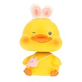 Beaupretty Wackelkopf Ente Harzfigur mit Beweglichem Kopf Kleine Auto Armaturenbrett Dekoration Bunte Desktop Deko für Büro und Zuhause