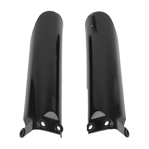 Cubiertas protectoras de horquilla delantera motocross KLX110 negras 4