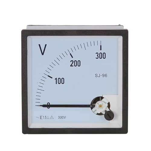 Voltímetro analógico de panel CP-96 SJ-96 CZ-96, rango de CA: 5 V, 10 V, 15 V, 20 V, 30 V, 50 V, 75 V, 100 V y 150 V.(5V)
