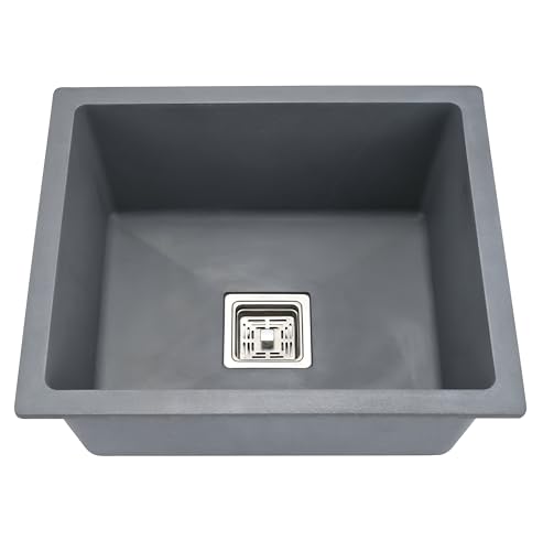 Generic Gem Quartz Kitchen Sink 24x18x9 Inches Grey - Image 3