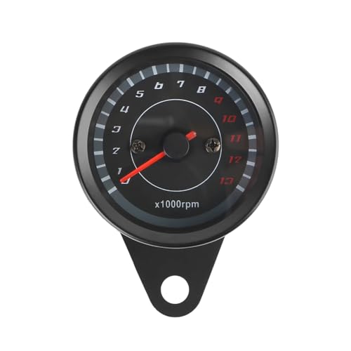 オートゲージ バイクアクセサリー 機械 オートバイスピードメーター LEDライト付き モトパーツ ユニバーサルタコメーター 改造オドメーター 楽器