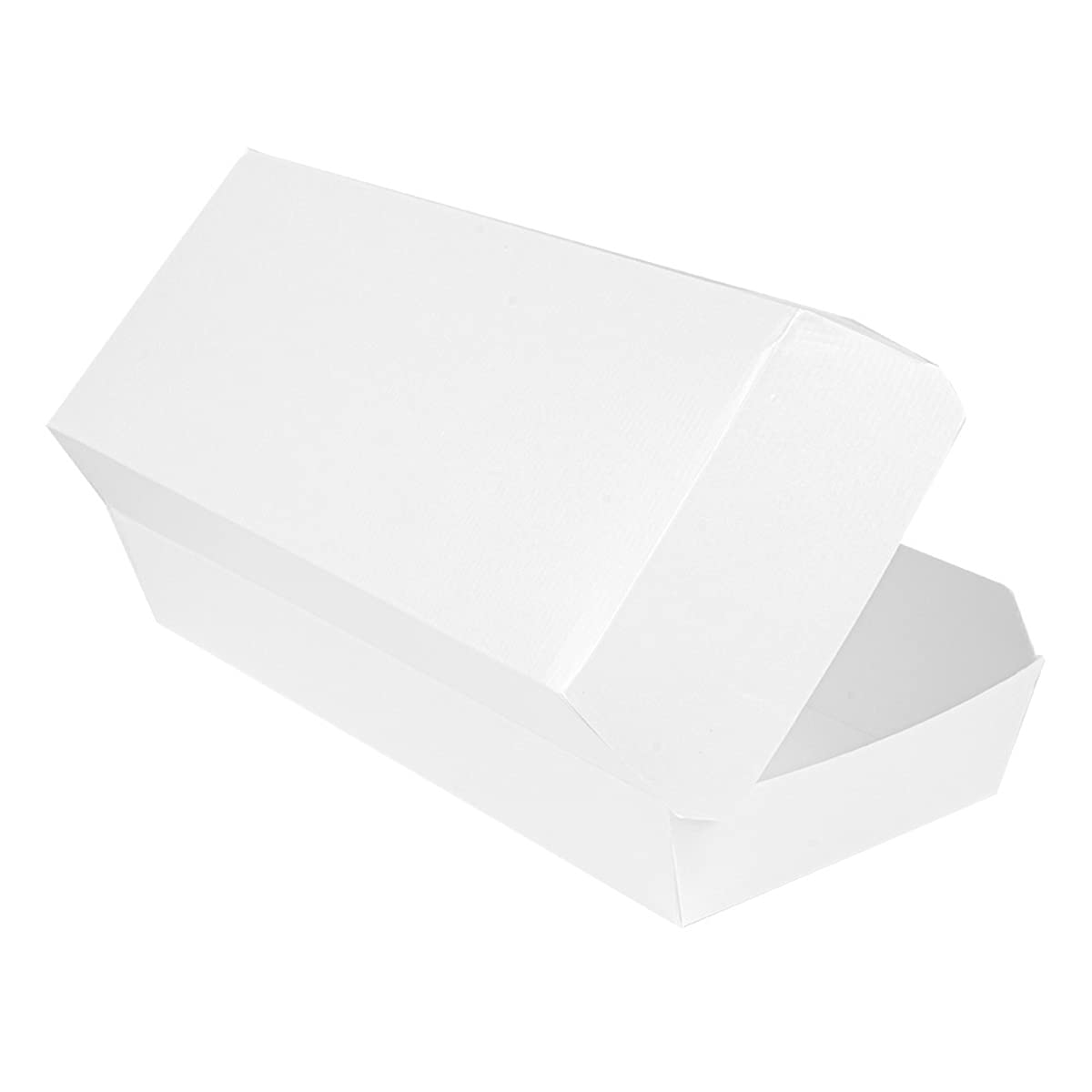 García de Pou 50 Unités - Boîtes Panini 'Thepack' 230 g/m2, 26,5 x 12,2 x 7 cm Blanc Carton Ondulé Nano-Micro