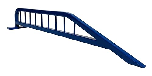 FLVFF Fingerboard Rail Bike Rack Pole Jam Metal Solid Steel Grind Ramp and Skate Parks (BRP) (Blue)