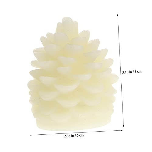 Nolitoy KRRCRI8V5I26H095MT116DIJ 3Pcs Led Pinecone Candles Pine Cone Candles Flameless Candles Flameless Christmas Candles Christmas Tree Pine Cone Light Led Christmas Candles Wax Battery Candle Cartoon Pine Cones thumb #4
