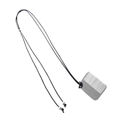Silver Comb Shaped Pendant Necklace for Trendy Female Style Statements