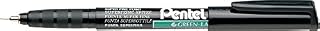 Pentel NMF50-AO Super Thinline Permanent Marker - Black (Pack of 12)