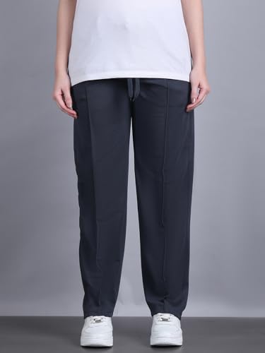 Image of Mack Jonney Solid| Relaxed Fit | Cotton Trackpant for Women-M27