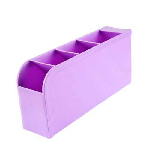 KESYOO デスクトップ化粧品ケース 卓上コスメティックオーガナイザー 据え置き収納ケース コンパートメントペンホルダー 靴下オーガナイザー ワークスペースオーガナイザー 紫の,purple