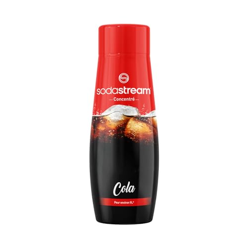 SodaStream Jarabe de cola, 1 botella de 9 litros de bebida preparada, preparado en segundos y siempre fresco, 440 ml
