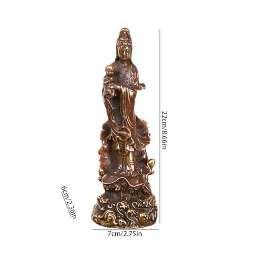Statue Guanyin bouddha salon zen décoration rétro pour maison