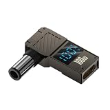 日本の中小企業 Type-Cメス to DCオス 変換アダプター Lenovo/dell/HP対応 電圧電流表示モニター付き PD100W対応 急速充電 アルミ合金製 ノートパソコン用 DC100w (7.4*5.0 for HP, 1個)