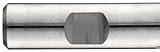 Niagara Cutter N70777 High Speed Steel (HSS) Chamfer Mill, Angle, Inch, Weldon Shank, Uncoated (Bright) Finish, Roughing and Finishing Cut, 37 Degree Helix, 3 Flutes, 8.5