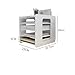 KAJHSTLOZ 5 Layers Desktop File Storage Rack,Office Folder Storage Box,Desk File Organizer Shelf,Multifunction White Bookstand (Includes Only The Storage Rack)