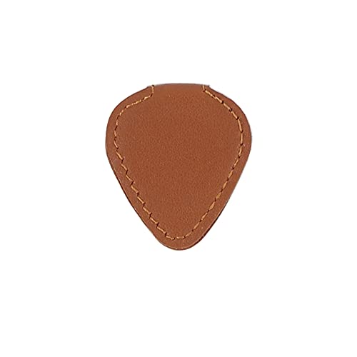 RPG-6 Étui de rangement magnétique en cuir pour médiators de guitare Marron - Les Beatles, Paul McCartney, John Lennon, RIngo Starr, George Harrison RPG-6 Étui de rangement magnétique en cuir pour médiators de guitare Marron