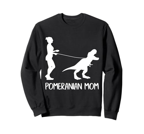Pomeranian Mom Dog Dinosaur Mothers Day Pomeranian Mama Felpa