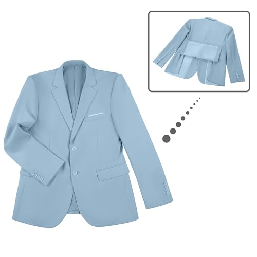Image of Men's Slim Fit 3 Piece Suit Two Button Business Wedding Dress Tux Suit Set Jacket Vest Pants with Tie