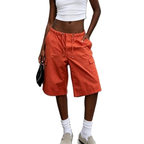 Short cargo femme Y2K pantalon capri ample idéal pour voyage et ville