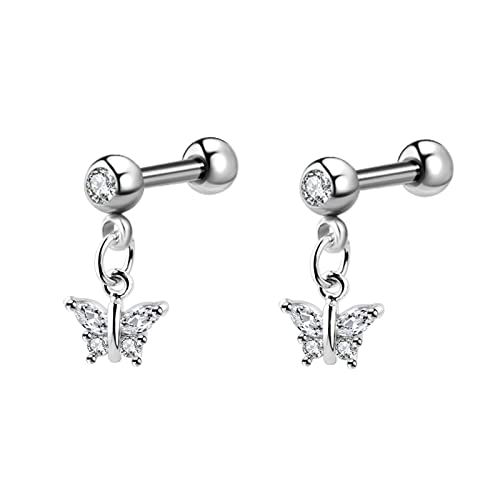 Boucles d'oreilles en or blanc 18 carats pour femme : bijoux d'exception lune et étoile