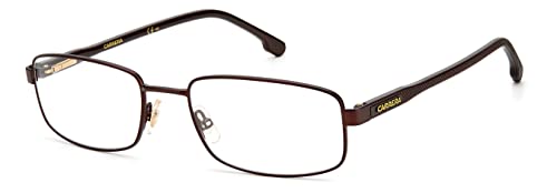 Lista de Lentes Oftalmicos Carrera los mejores 10. 45 Carrera 264 - Marcos rectangulares para anteojos graduadas para hombre, Marrón, 55mm, 19mm