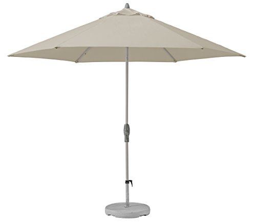 Suncomfort by Glatz Sonnenschirm Shell-Turn, off grey, 330 cm rund, Gestell...