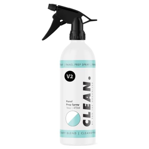 CLEAN. Panel Prep Spray V2 16oz Surface Cleaner for Coating Prep Removes Oils Polishes Residue Safe for Glass & Tint Use Before Ceramic Coating or Sealant Streak-Free Finish