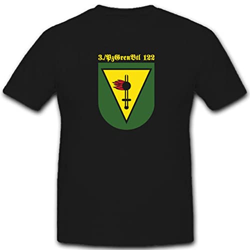 Chemises de grenadier blindées lot de 3 avec blason de l'armée allemande noir 3XL